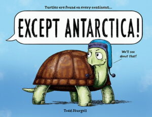 Book cover of Except Antarctica