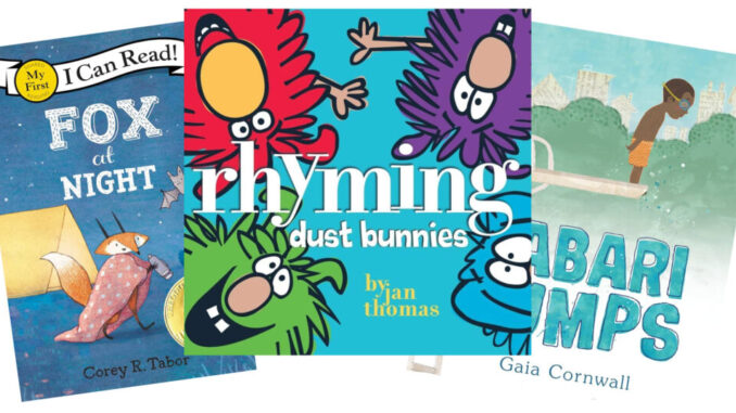 Book Covers for Fox at Night, Rhyming Dust Bunnies and Jabari Jumps
